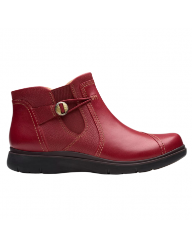 Clarks Certina Joy Red Leather Boot (Women's) Livraison rapide