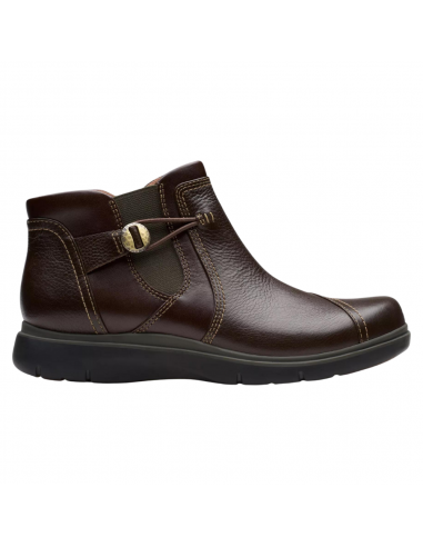 Clarks Certina Joy Dark Brown Leather Boot (Women's) rembourrage situé sous