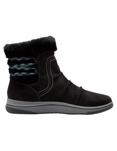 Clarks Breeze Cozy Black Textile Boot (Women's) solde