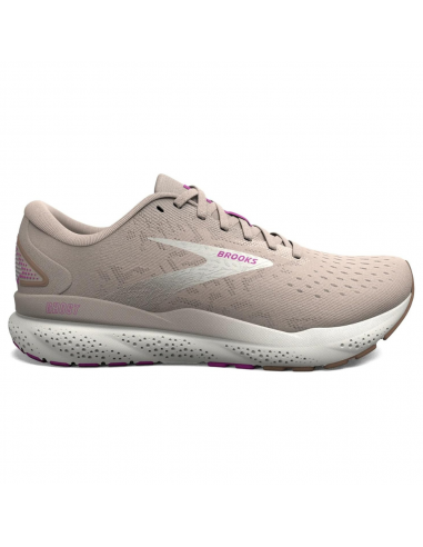 Brooks Ghost 16 Almond Peach/Coconut/Purple Running Shoe (Women's) Fin de série