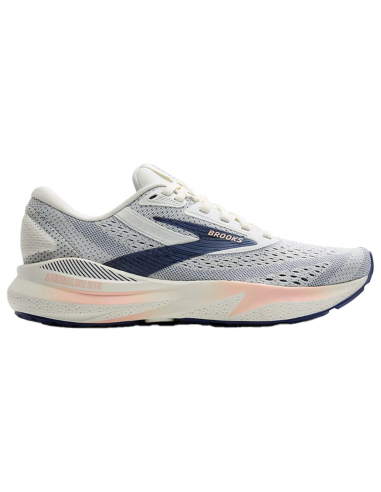 Brooks Adrenaline GTS 24 Grey/Blue Ribbon/Peach Running Shoe (Women's) pas chere