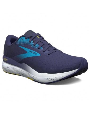 Brooks Ghost 16 Blue/Bonnie Blue/Yellow Running Shoe (Men's) la livraison gratuite