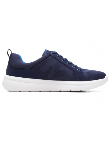 Clarks Ezera Lace Dark Navy Knit Sneaker (Women's) Economisez 