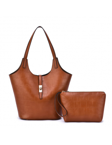 Mellow World Clio 2-in-1 Croc Embossed Cognac Tote Bag (Women's) 50% de réduction en Octobre 2024