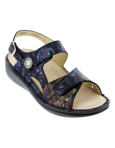 Finn Comfort Barbuda Dark Blue Irpino Sandal (Women’s) france