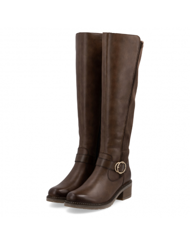 Remonte Aida 73 Mahogany Leather High Boot (Women's) Jusqu'à 80% De Réduction