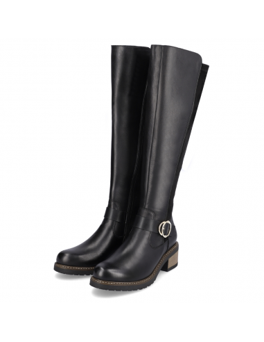 Remonte Aida 73 Black Leather High Boot (Women's) Pour