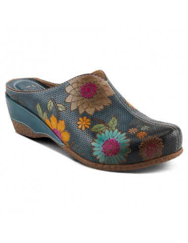 L'Artiste By Spring Step Chienti Navy Multi Clog (Women's) prix pour 