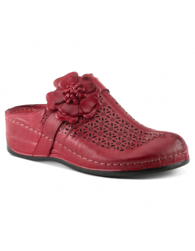 Spring Step Lilybean Red Leather Clog (Women's) Livraison rapide