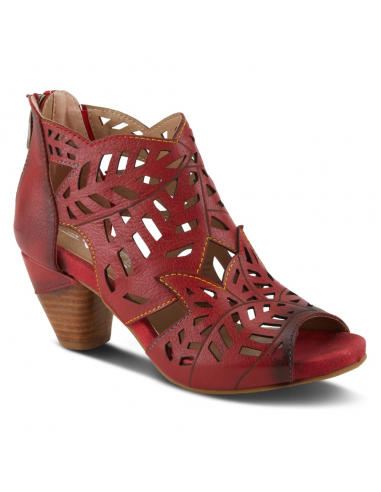 L'Artiste By Spring Step Icon Red Leather Sandal (Women's) Amélioration de cerveau avec