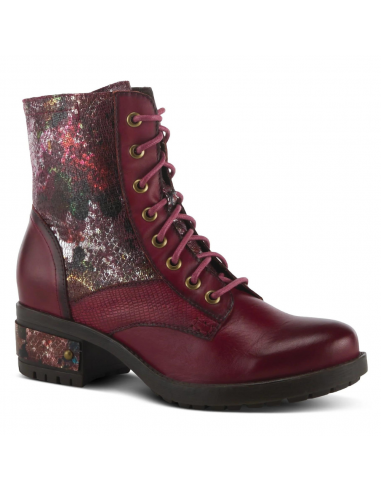 L'artiste By Spring Step Marty-Met Bordeaux Multi Leather Boot (Women's) prix pour 