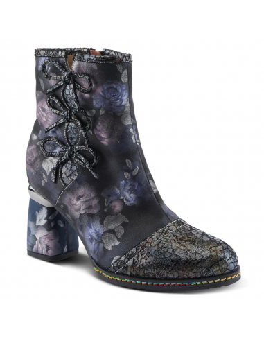 L'artiste By Spring Step Carre Black Multi Boot (Women's) Paris Déstockage Promo