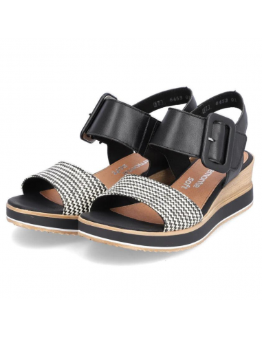 Remonte Jerilyn 53 Black Leather Sandal (Women's) commande en ligne