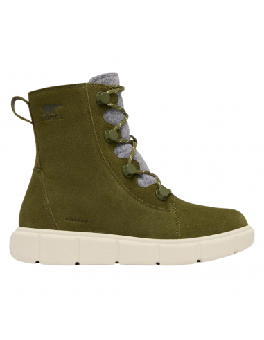 Sorel Explorer III Joan Utility Green/Chalk Waterproof Boot (Women's) Pour