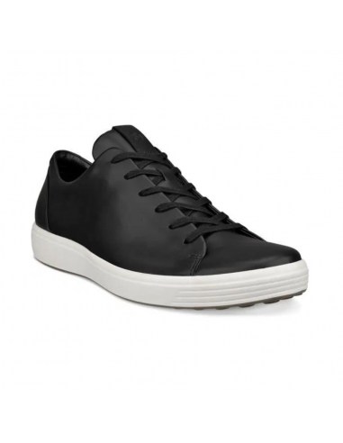 Ecco Soft 7 Plain Lace Black Sneaker (Men's) est présent 