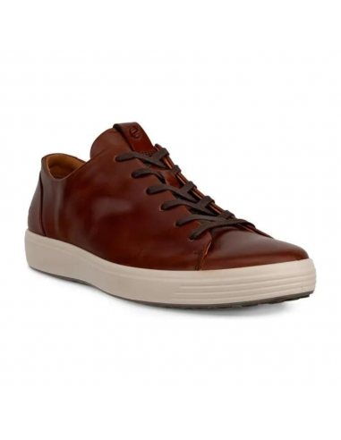 Ecco Soft 7 Plain Lace Cognac Sneaker (Men's) de France