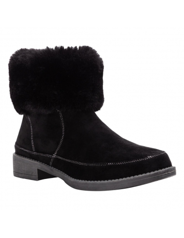 Propet Tabitha Faux Fur Ankle Black Boot (Women's) rembourrage situé sous