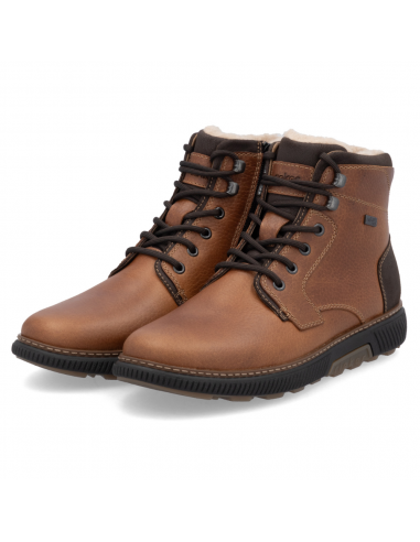 Rieker Stan 33 Cognac Leather Boot (Men's) Les êtres humains sont 