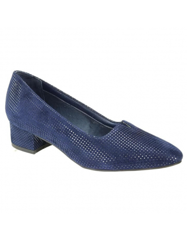 David Tate Culture Navy Mini Lizard Leather Pump (Women's) Les magasins à Paris