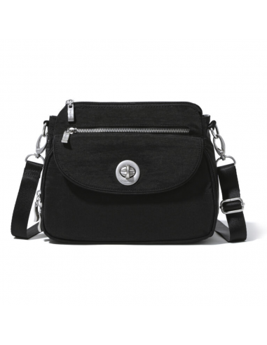 Baggallini Calais Black Crossbody Bag (Women's) Fin de série