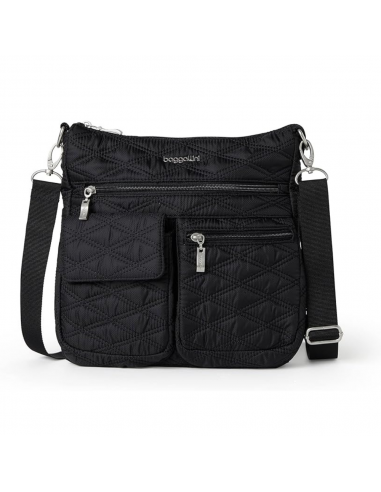 Baggallini Modern Everywhere Black Quilt Slim Crossbody Bag (Women's) acheter