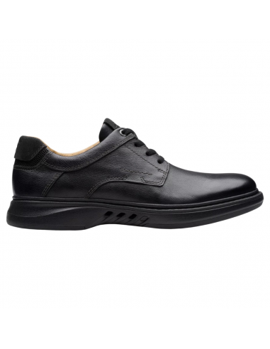 Clarks Un Briley Pace Black Leather Shoe (Men's) de France