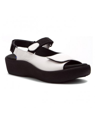 Wolky Jewel Sandal in White Leather (Women's) soldes