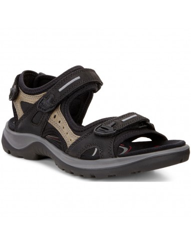 Ecco Yucatan Sandal Black/Mole/Black (Women's) en ligne