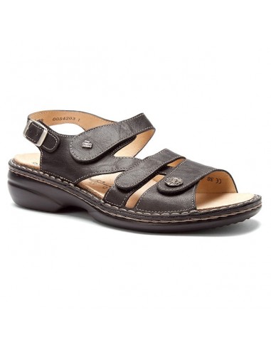 Finn Comfort Gomera Sandal Black Plisseelight (Women's) pas cheres