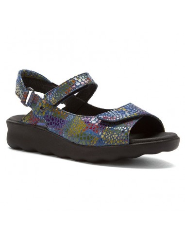 Wolky Pichu Sandal in Jeans Blue Mulit Color Fantasy (Women's) de France