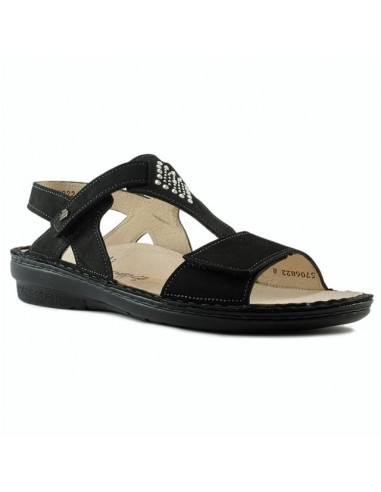 Finn Comfort Calvia Sandal Black Nubuck (Women's) offre 