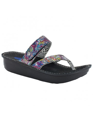 Wolky Tahiti Sandal Black Multi Crash Suede (Women's) rembourrage situé sous