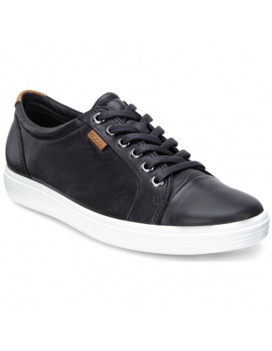 Ecco Soft 7 Black Leather Sneaker (Women's) est présent 