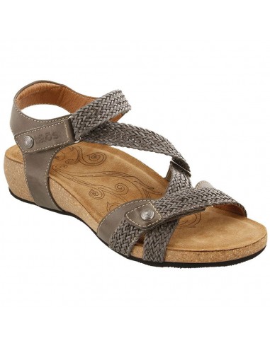 Taos Trulie Sandal Dark Grey Leather (Women's) Pour