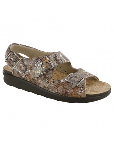 SAS Relaxed Sandal Multisnake Taupe Leather (Women's) plus qu'un jeu 