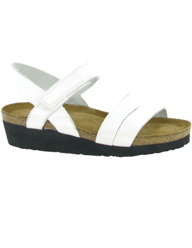 Naot Kayla White Leather Sandal (Women's) pas cheres