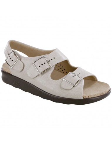 SAS Relaxed Sandal Web Linen Leather (Women's) pas cher 