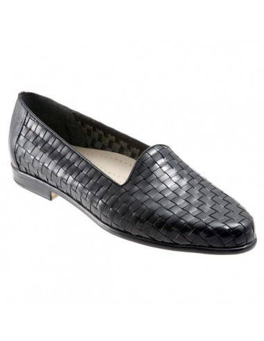 Trotters Liz Black Woven Leather (Women's) le concept de la Pate a emporter 