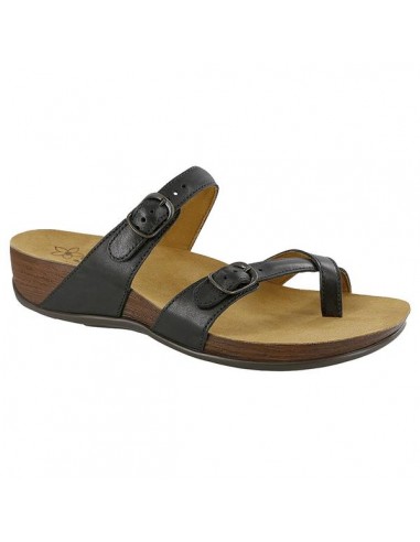 SAS Shelly Slide Sandal Black Leather (Women's) 2 - 3 jours ouvrés.