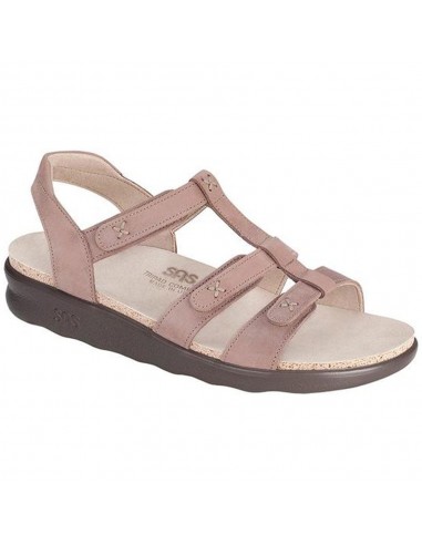 Sorrento Sandal in Praline Leather pas cher