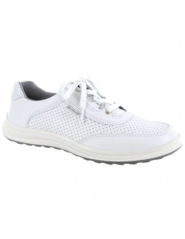 SAS Sporty Lux White Perf Leather Shoe (Women's) français