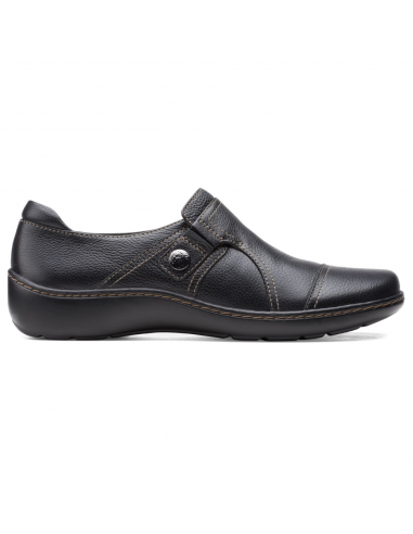 Clarks Cora Poppy Black Leather Slip-On (Women's) acheter