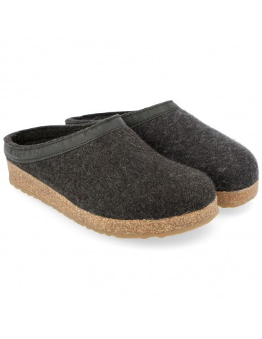 Haflinger GZL Slipper Clog Charcoal (Women's & Men's) Comparez plus de prix