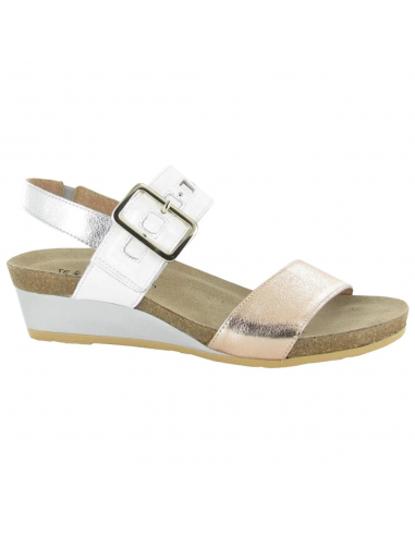 Naot Dynasty Rose Gold/White/Silver Wedge Sandal (Women's) 50% de réduction en Octobre 2024