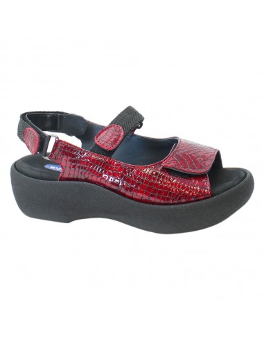 Wolky Jewel Sandal Red Croco Leather (Women's) JUSQU'A -70%! 