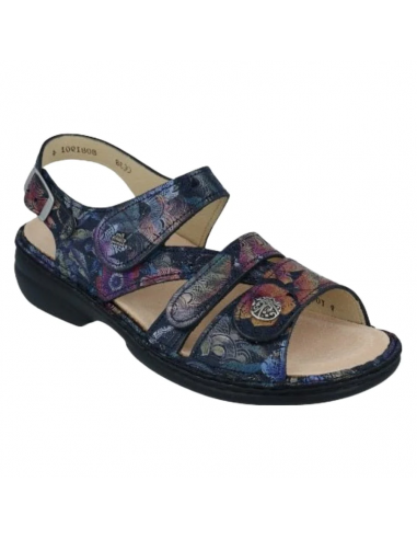 Finn Comfort Gomera Dark Blue Irpino Sandal (Women's) solde