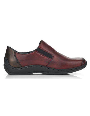 Rieker L1759 Burgundy Leather Slip-On (Women's) l'achat 