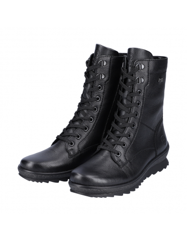 Remonte R8483-01 Hella 83 Combat Boot Black Leather (Women's) En savoir plus