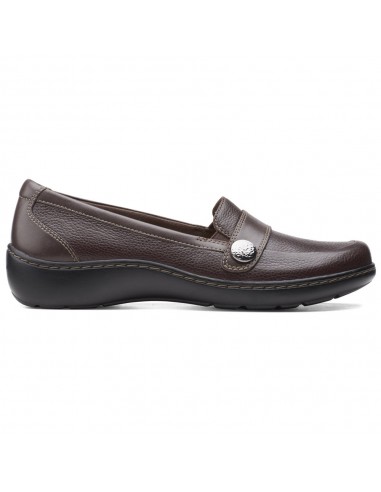 Clarks Cora Daisy Loafer Brown Tumbled Leather (Women's) les muscles