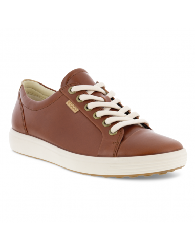 Ecco Soft 7 Cognac Leather Sneaker (Women's) de technologie